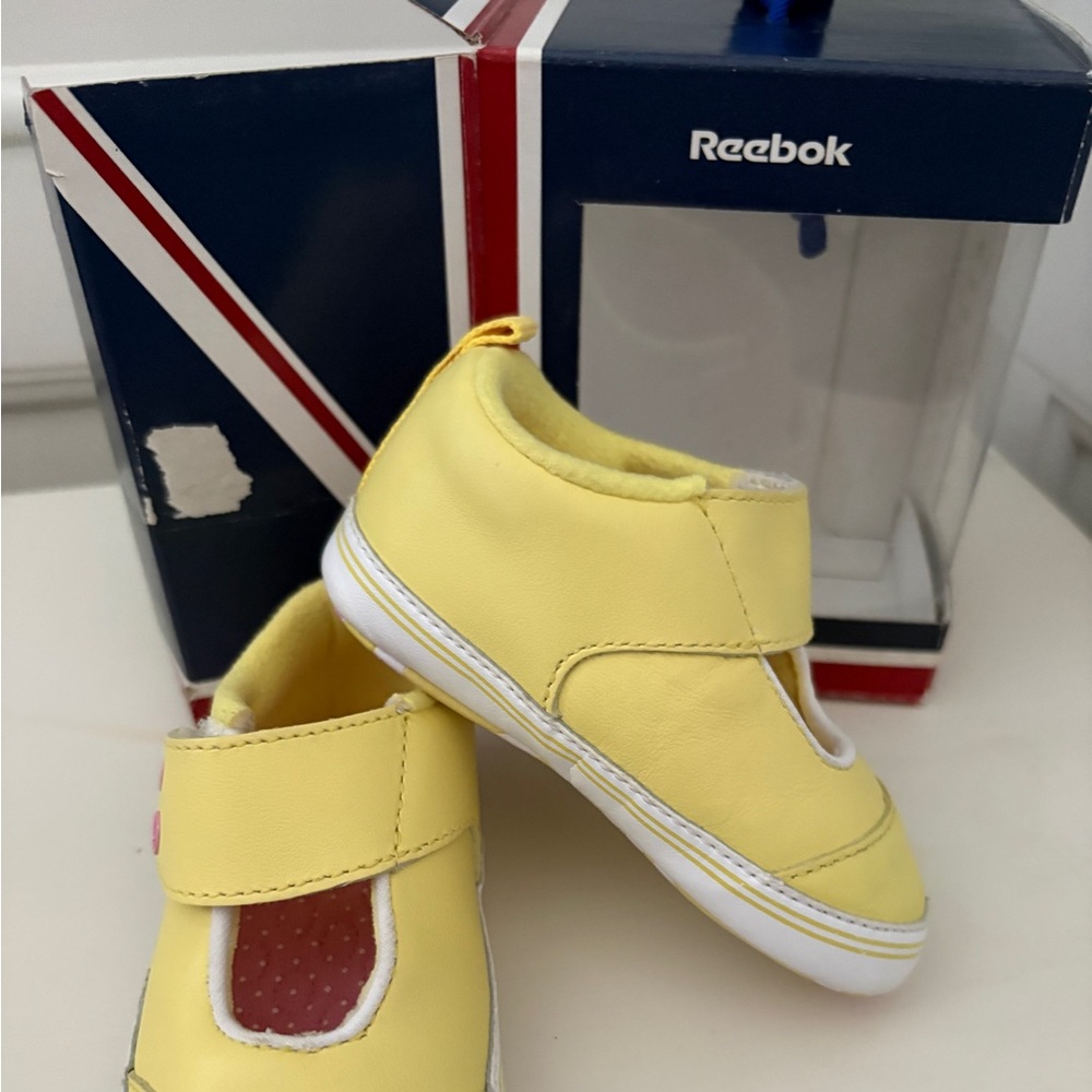 Reebok Yellow Baby Walker Shoes